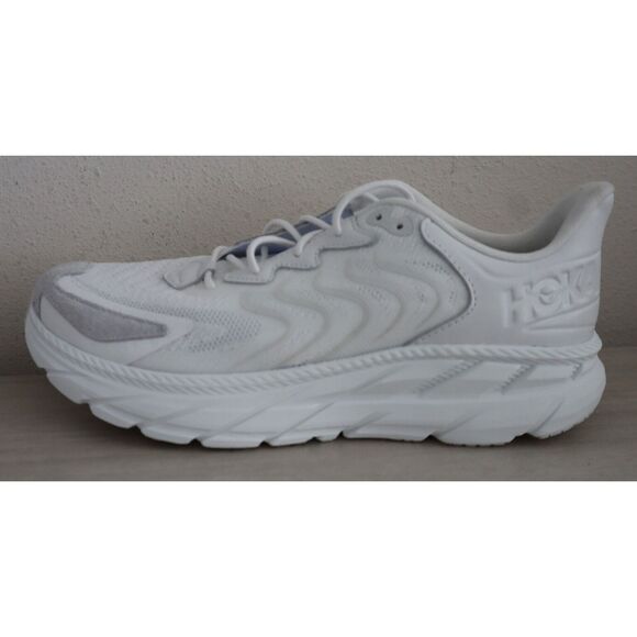 Hoka One One F27224D Men 11.5 Women 12.5 White Nimbus Cloud Clifton LS Shoe - Picture 4 of 10